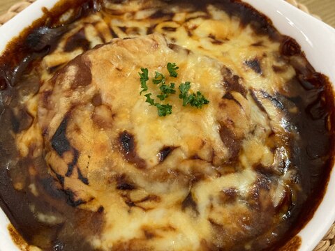 レトルトを使って★ハンバーグカレードリア